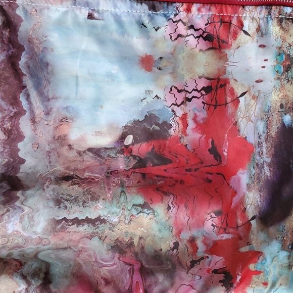 Ethyl Reversible Womans Wild West Red Denim Zip Vest Size L/XL - Picture 6 of 12